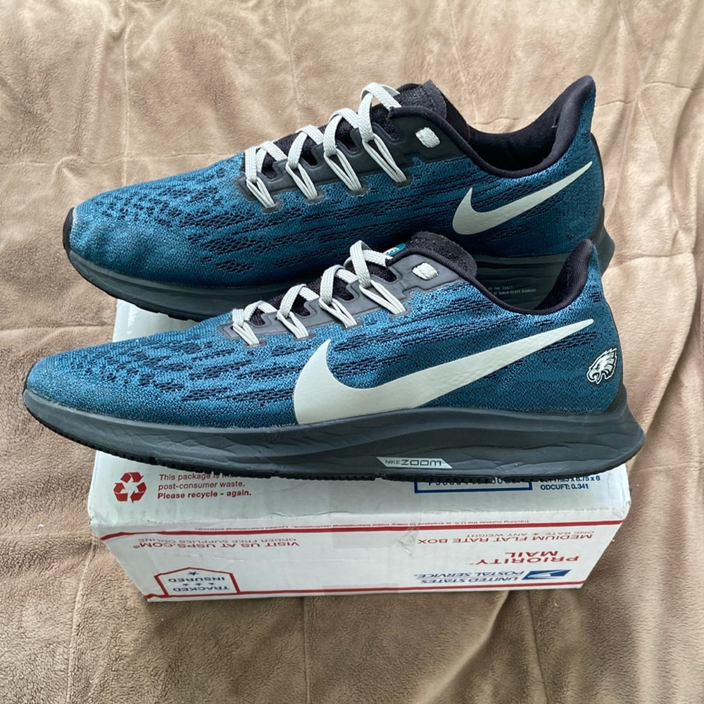 Philadelphia Eagles Nike Zoom Pegasus 36 Men’s Size 9.5 Medium